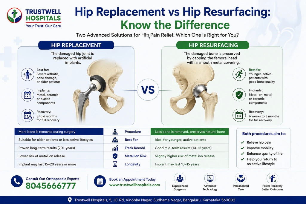 hip replacement vs hip resurfacing