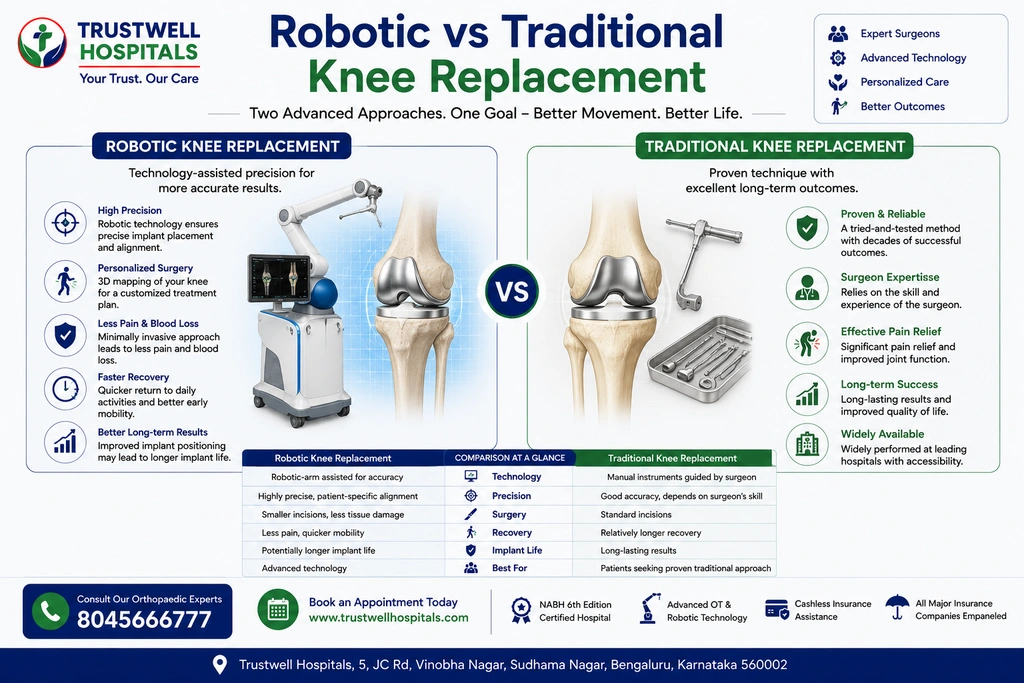 robotic vs traditional knee replacement