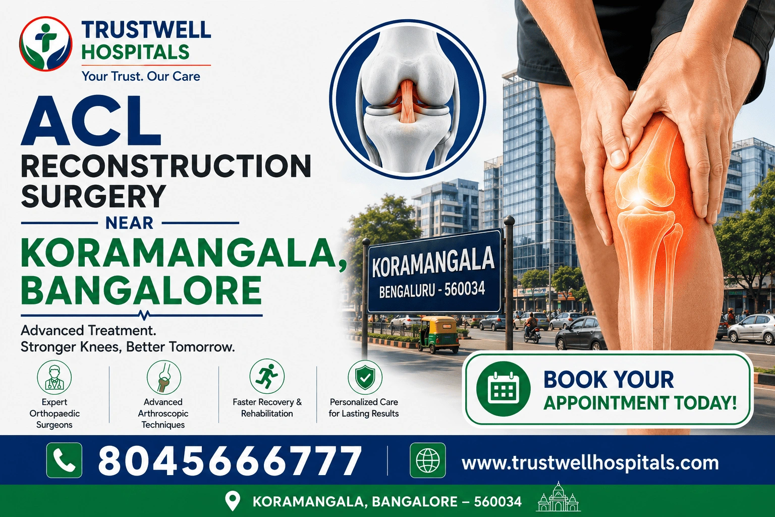 acl reconstruction surgery near koramangala bangalore