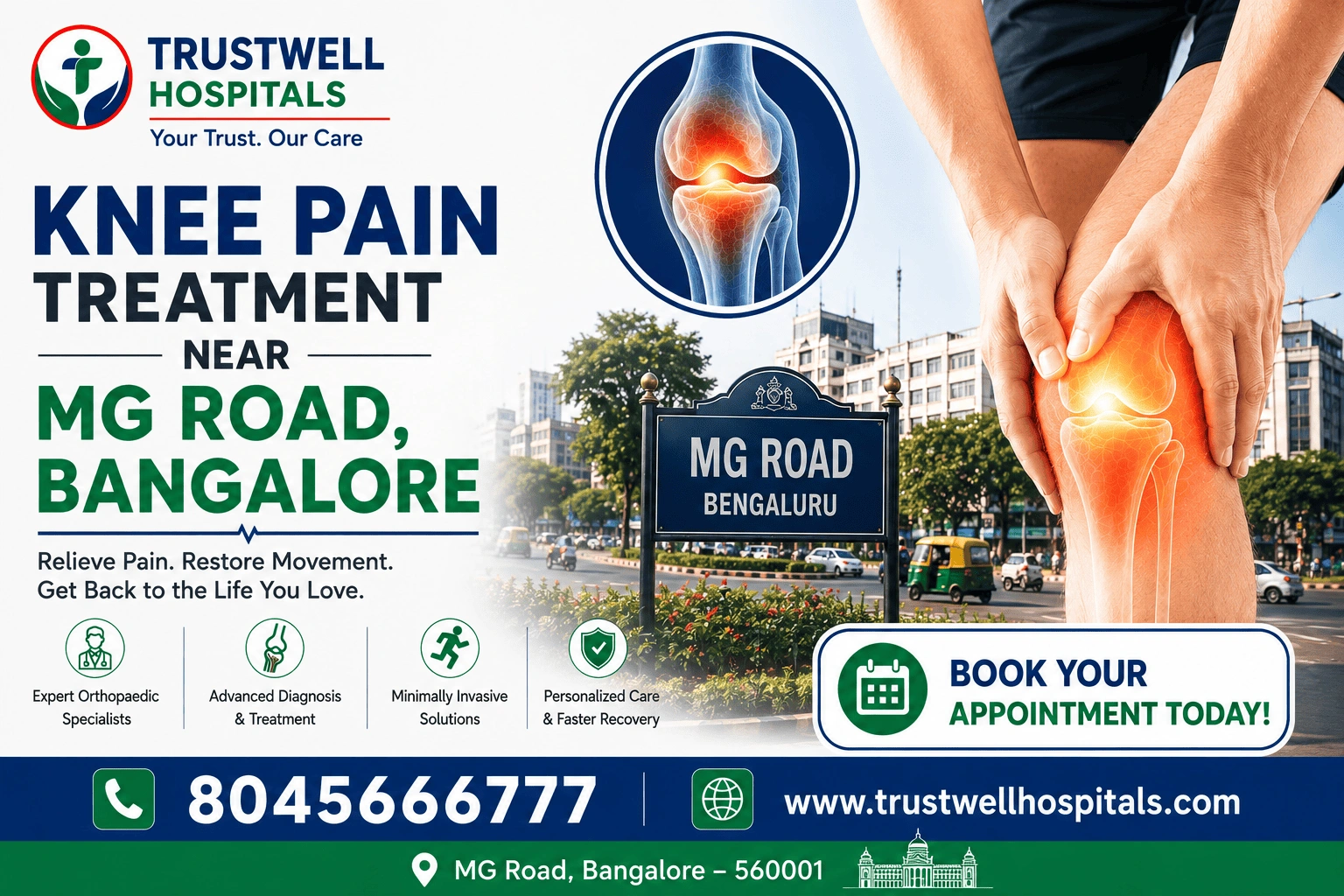 knee pain treatment near mg road bangalore