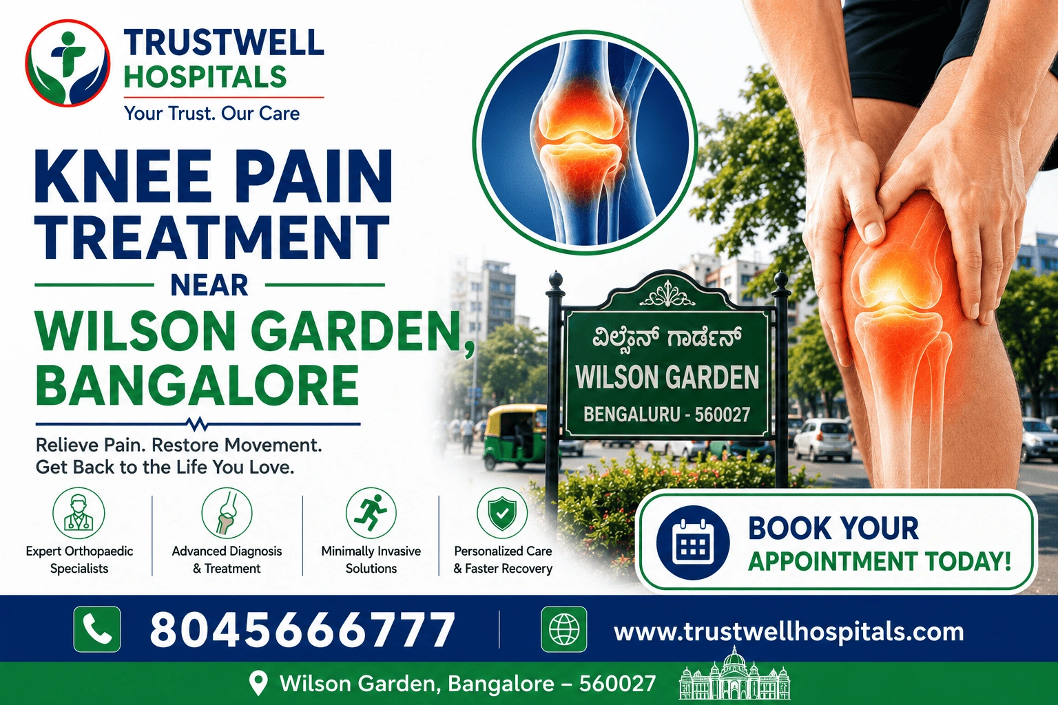 knee pain treatment near wilson garden bangalore