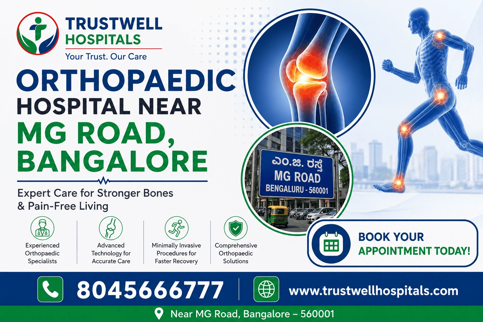 orthopaedic hospital near mg road bangalore